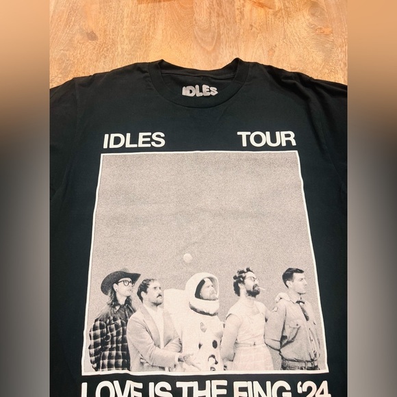 IDLES Love Is The Fing 2024 Official Tour Merch T Shirt Size Large - Picture 2 of 4